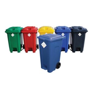Waste Bins With Foot Pedal & Wheels