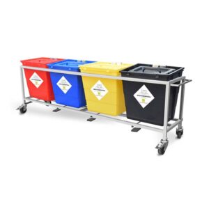 Waste Segregation Trolleys (Stainless Steel)