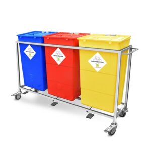 Waste Segregation Trolleys (Stainless Steel)