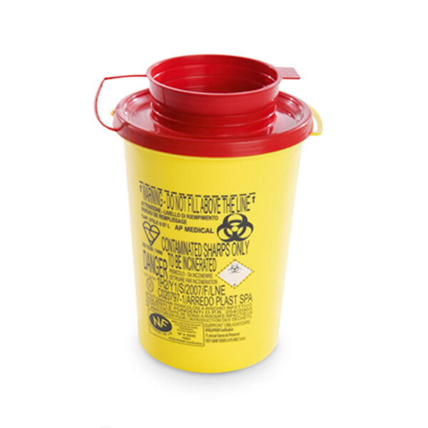 Plastic Sharps Container 06ltr