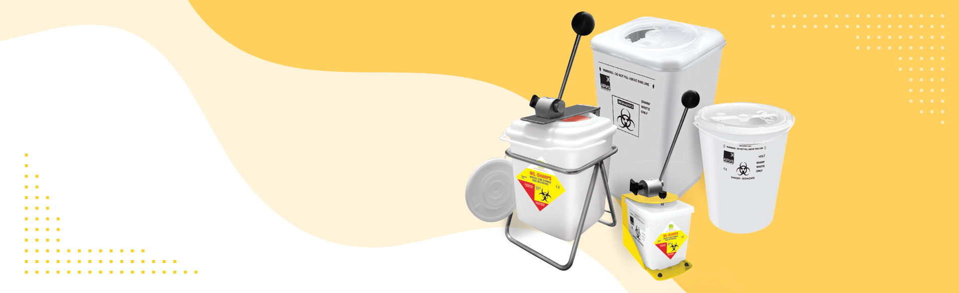Sharps-Containers-Manufacturer | ARVS Equipments Pvt Ltd